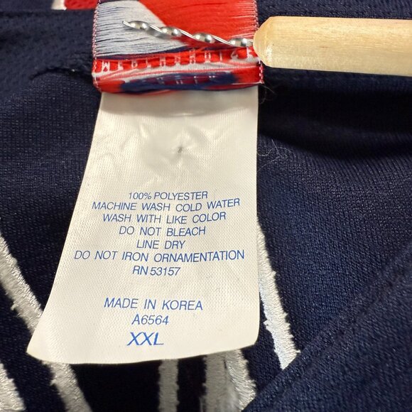 Majestic Genuine Boston Red Sox Nomar Garciaparra #5 Jersey XXL Navy  Mens - Picture 4 of 6